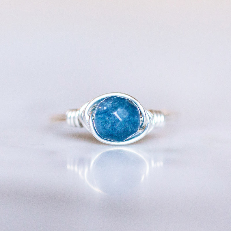 Sky Blue Jade Ring