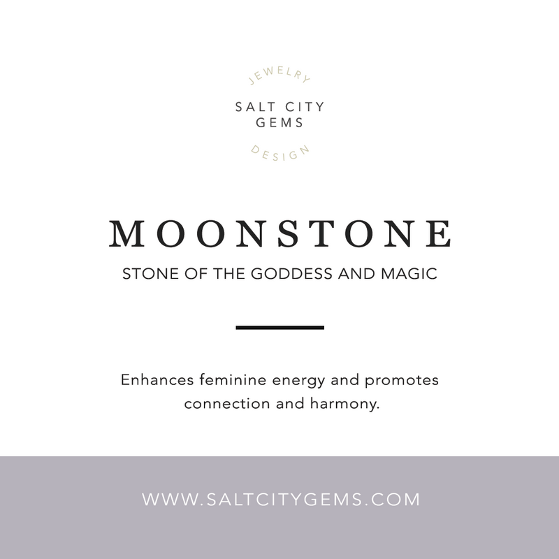 Moonstone Bar Necklace