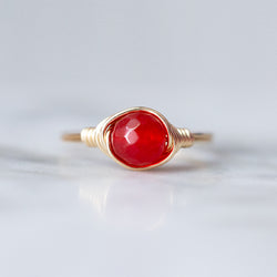 Cherry Jade Ring