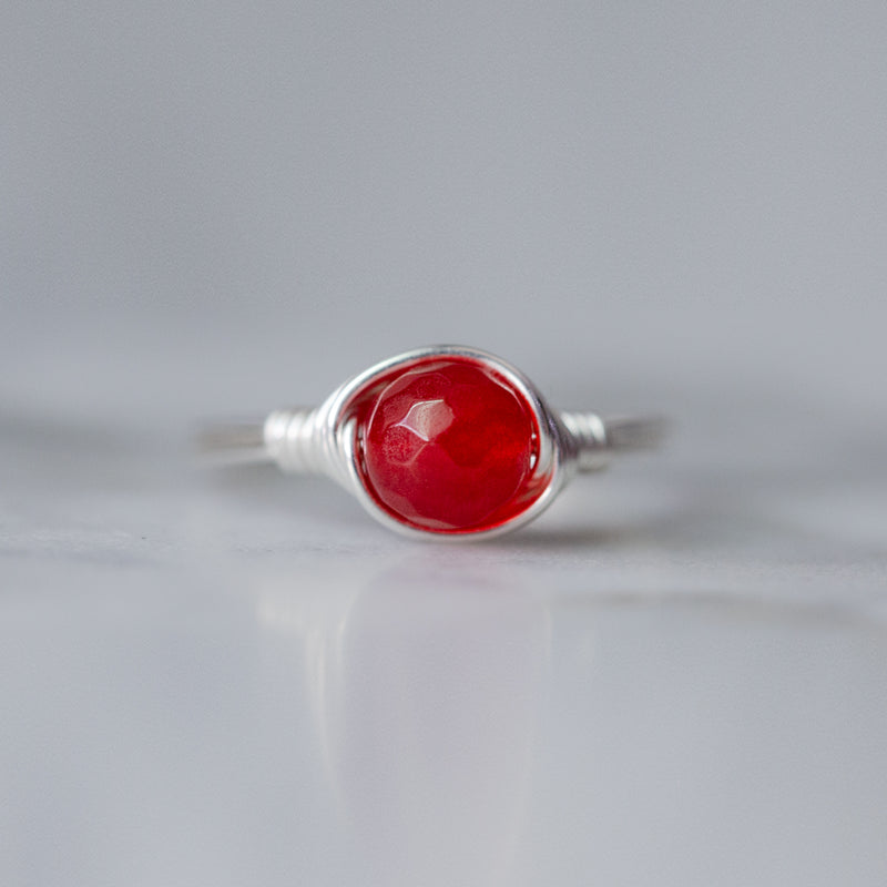 Cherry Jade Ring