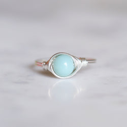 Blue Amazonite Ring