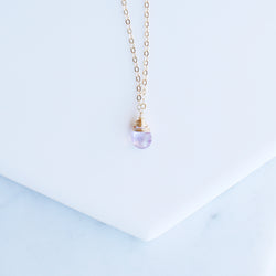 Dainty Amethyst Necklace