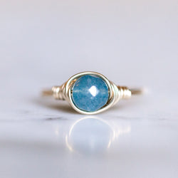 Sky Blue Jade Ring