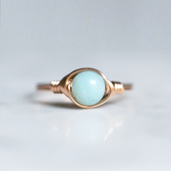 Blue Amazonite Ring