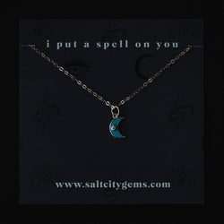The Moon Child Necklace - Turquoise