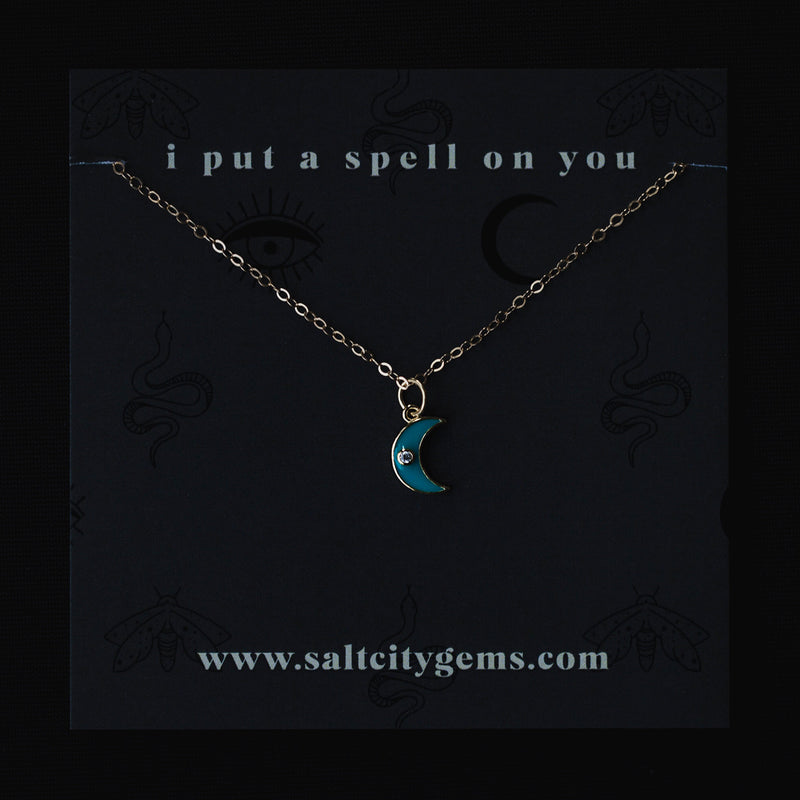 The Moon Child Necklace - Turquoise