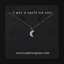 The Moon Child Necklace - Pink