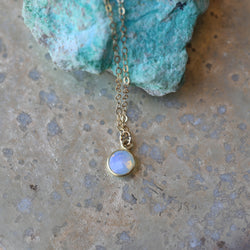 Minimal Opalite Pendant Necklace