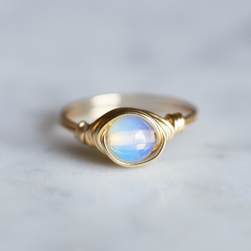 Opalite Ring - gold filled