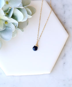 Dainty Sapphire Necklace