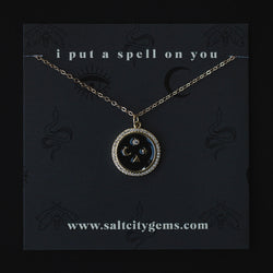 The Celestial Compass Necklace - Black