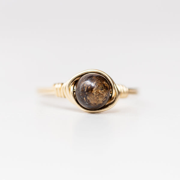 Bronzite Ring | Handmade Gemstone Ring | 14k Gold-Filled – Salt City Gems