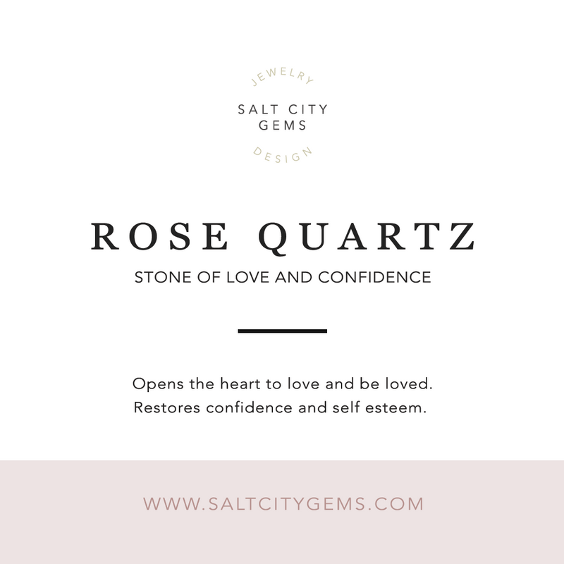 rose quartz packaging card insert